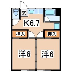 郡山富田駅 徒歩25分 1階の物件間取画像